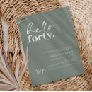 Search for hello 40 invitations 40th