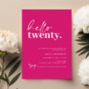 Search for 20th birthday invitations Modern