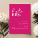 Search for hot pink birthday invitations Modern
