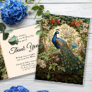 Search for peacock thank you cards Floral