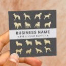 Search for silhouette business cards pet sitter