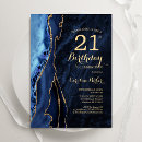 Search for navy blue 21st birthday invitations Glitter