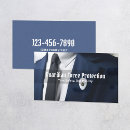 Search for security guard business cards Detective