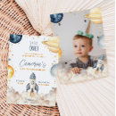 Search for first trip around the sun invitations Rocket ship