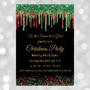 Search for glitter christmas invitations Black
