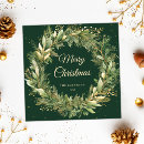 Search for wreath christmas cards green