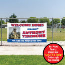 Search for welcome home banners Soldier homecoming