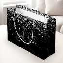 Search for silver glitter gift bags Girly