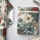 Search for poinsettia wrapping paper Watercolor