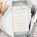 Search for blush and sage green wedding menus For her