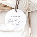 Search for thank you wedding favor tags Black and white