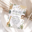 Search for safari gender reveal invitations Jungle animals