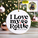 Search for rottweiler ornaments Cute
