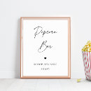 Search for popcorn bar wedding signs Minimalist