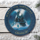 Search for christmas train plates Winter birthday