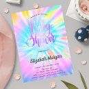 Search for tie dye baby shower invitations Colorful