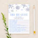 Search for snowflake baby shower games Winter