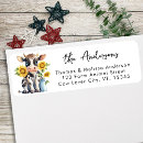 Search for animal return address labels cow