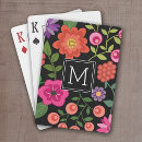 Search for pattern playing cards flowers