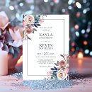 Search for navy blue and dusty rose wedding invitations Watercolor