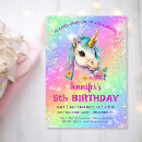 Search for unicorn photo birthday invitations Magical