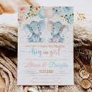 Search for safari gender reveal invitations Elephant