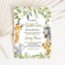 Search for jungle safari baby shower invitations A little wild one