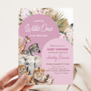 Search for pink safari baby shower invitations A little wild one
