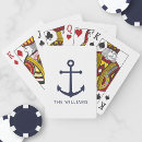Search for nautical playing cards anchor
