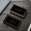 Search for luxury black business cards Online store