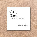 Search for eat drink and be married napkins Modern