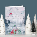 Search for bird christmas cards Poinsettia
