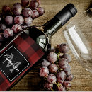 Search for buffalo plaid wine labels Red and black plaid