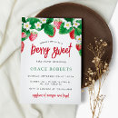 Search for strawberry baby shower invitations Botanical