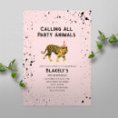 Search for tiger birthday invitations Calling all party animals
