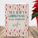 Search for wife christmas cards Typography