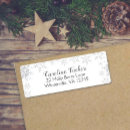 Search for snowflake return address labels Baby shower