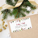 Search for holiday return address labels Watercolor