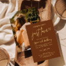 Search for burnt orange save the dates Simple minimalist