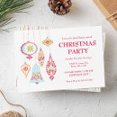 Search for mid century modern christmas invitations Red
