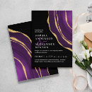 Search for black gold purple invitations Agate