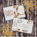 Search for coffee business cards Brown