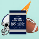Search for football party invitations Navy blue