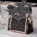 Search for black and gold favor boxes Elegant