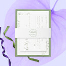 Search for sage invitation belly bands Initials