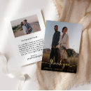 Search for gold wedding thank you cards Elegant script