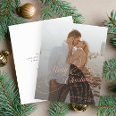 Search for couple holiday wedding announcement cards simple