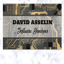 Search for software engineer business cards Circuit board