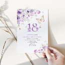 Search for 18th birthday invitations purple