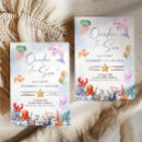Search for under the sea 1st birthday invitations Gender neutral